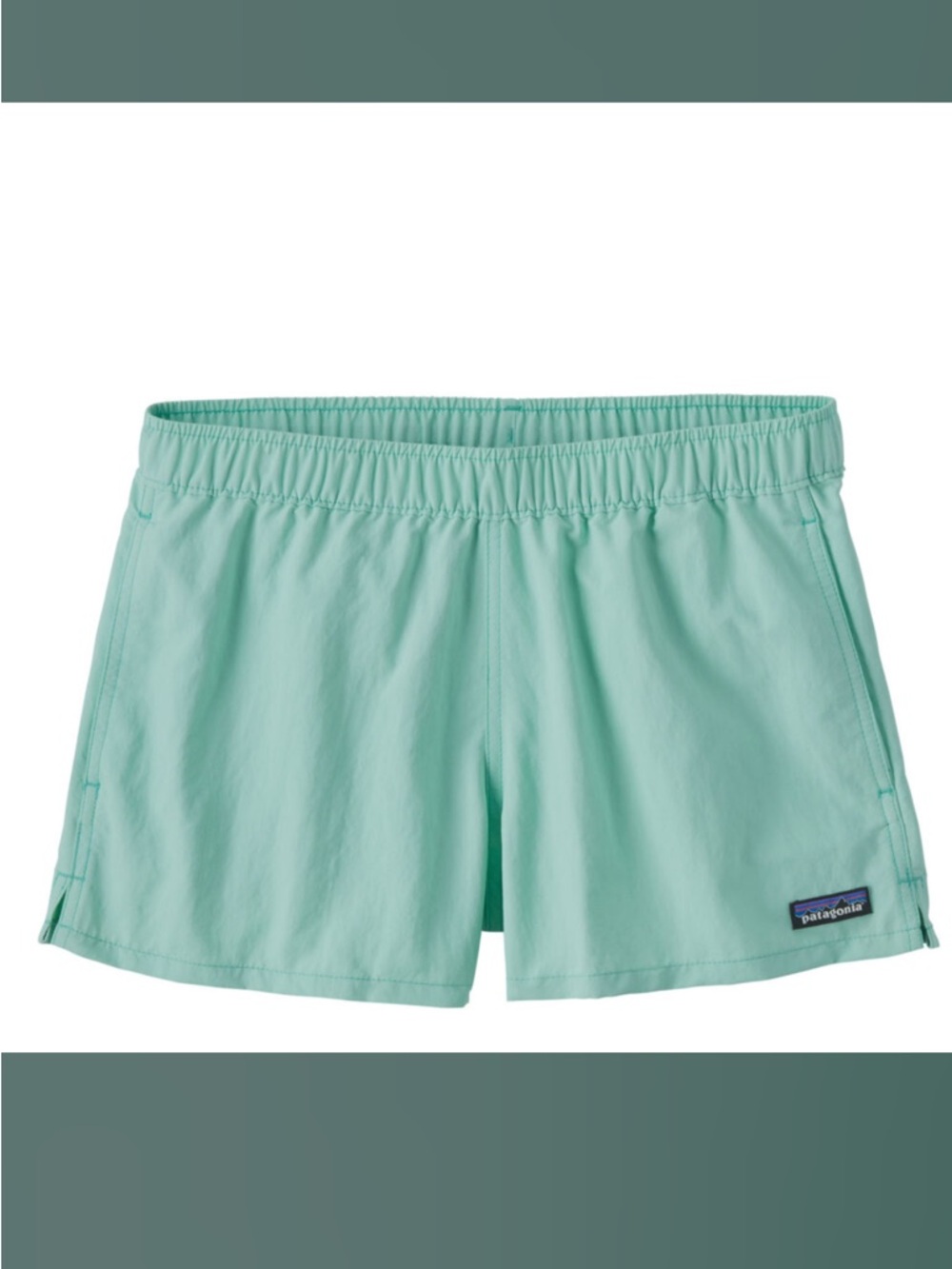 NWT Patagonia Women’s Barely Baggies Shorts 2 1/2” in Early Teal (XL)